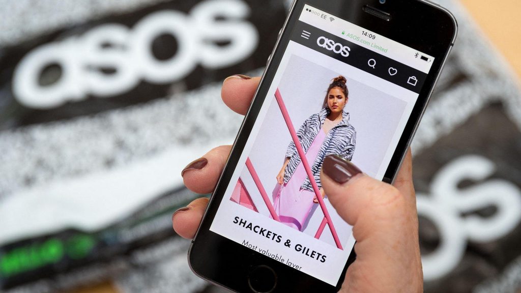 ASOS app on a mobile phone